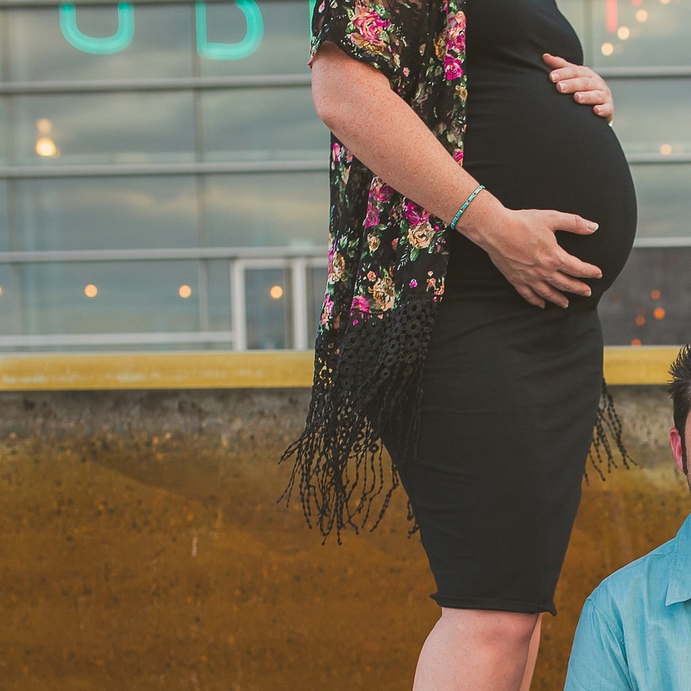 🤰Black Tank Maternity Dress